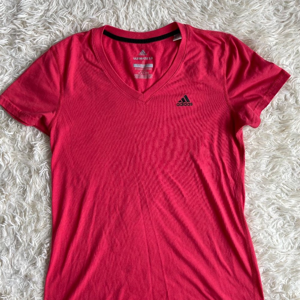 Women's Pink Adidas Athletic Top
